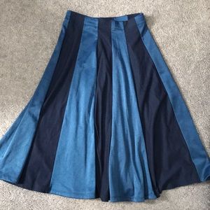 Two-Paneled Denim-like Skirt!